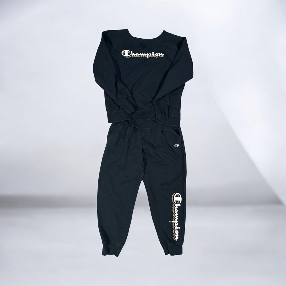 Champion Black Track Pants & Joggers Set